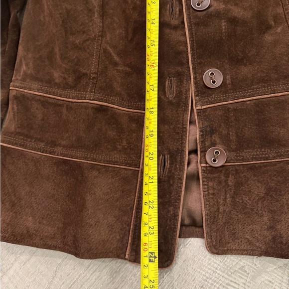 ✨ Vintage Suede Leather Jacket – Le Château – Tailored Fit - Picture 5 of 12